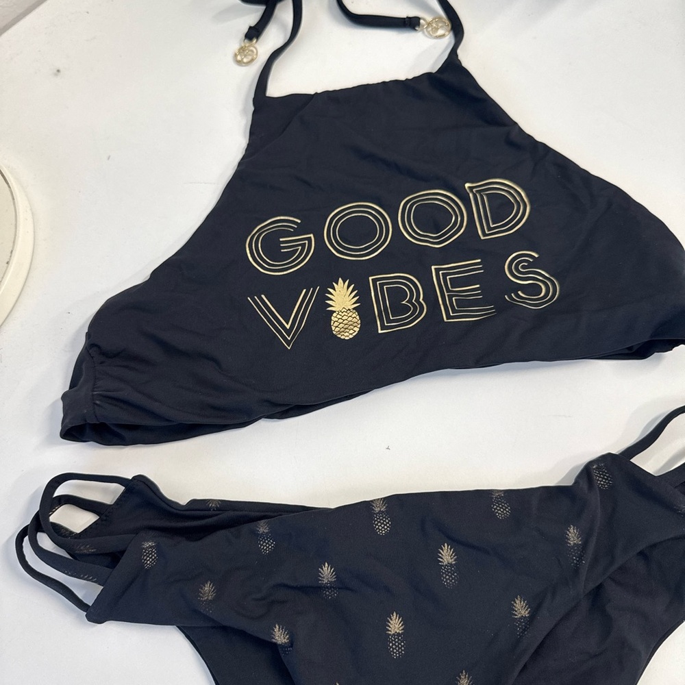 Good Vibes Black Bikini Set